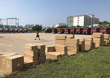 山東迅凱14套液壓破拆工具組交付某公安總隊。